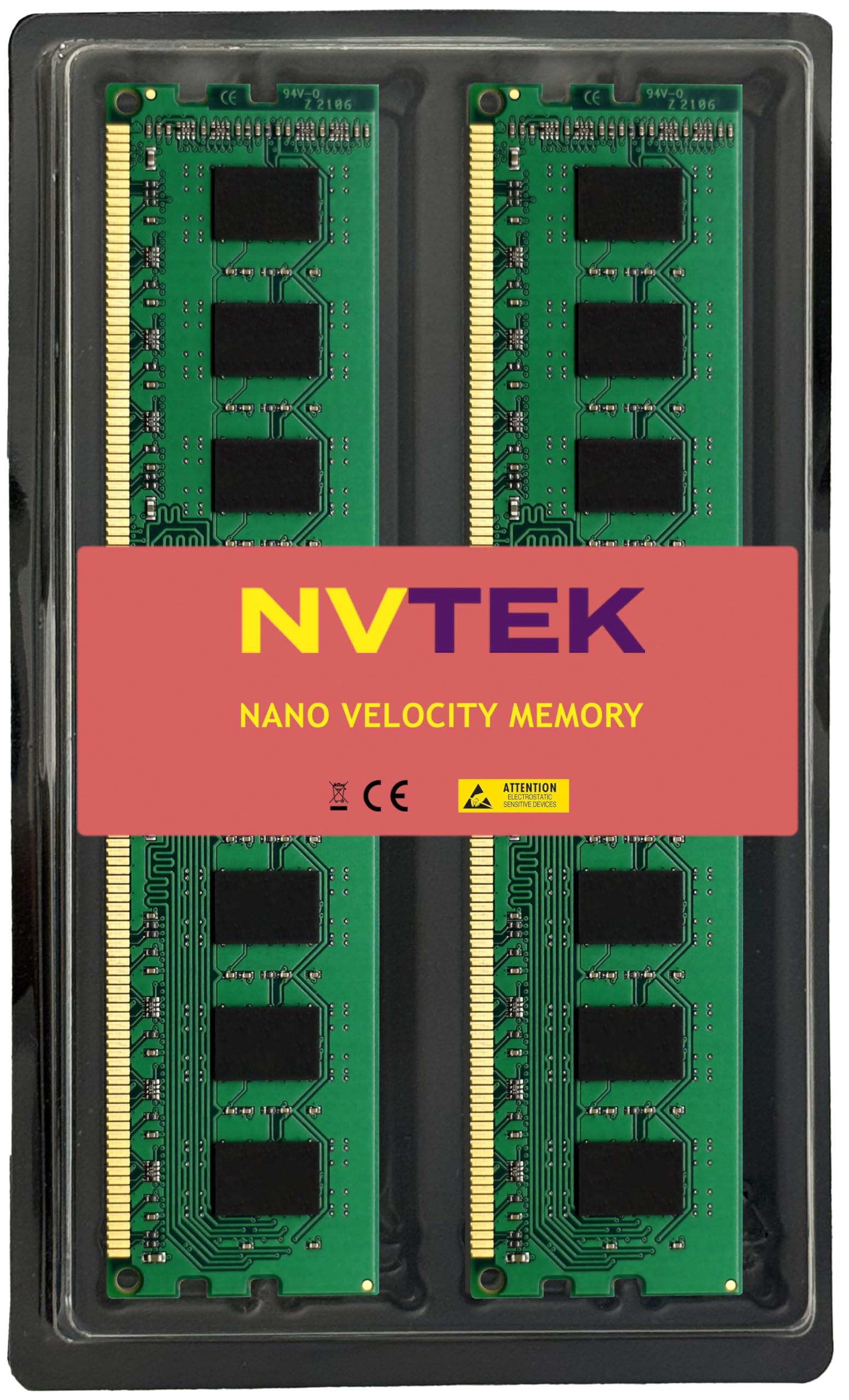 NVTEK 16GB (2X8GB) DDR3 1600MHz PC3-12800 UDIMM 2Rx8 1.35V 240-PIN